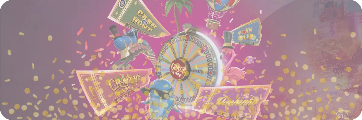 Crazy Time wheel consists of 54 equal segments