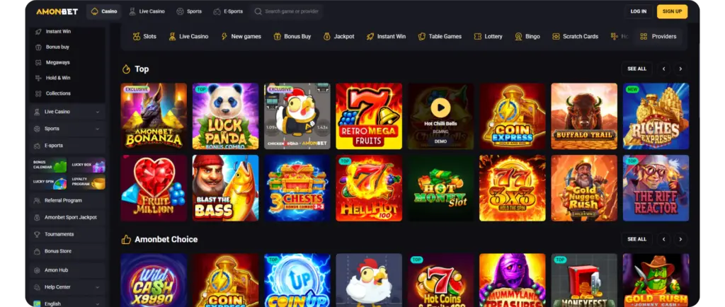 Browser main game page